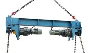 Chain type steel beam rotator machine